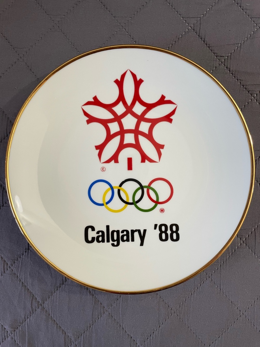 Vintage Calgary ’88 Winter Olympics Official Licensed Collector Plate